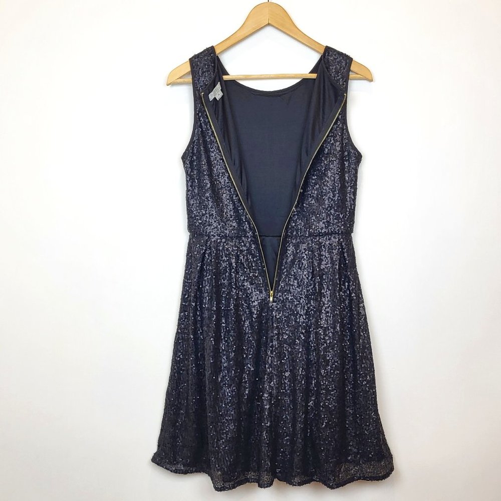 ISSI Black Sequin Sleeveless Mini Dress, Size Medium, EUC - Picture 5 of 10